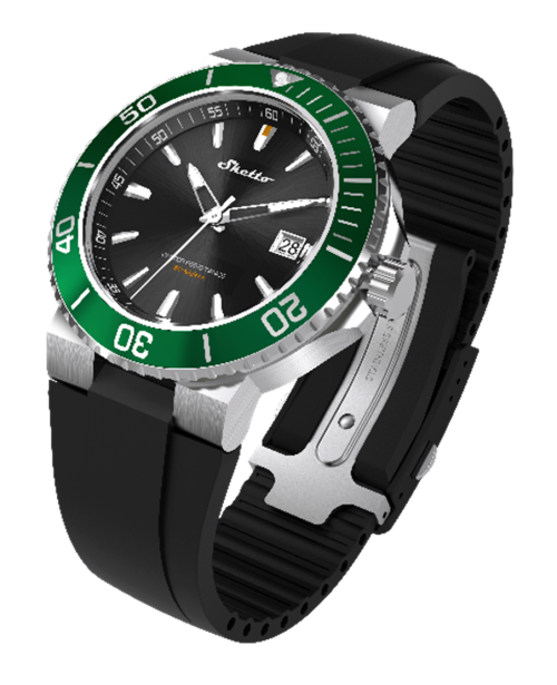 “BUCKLE TOUCH” Adult Stainless Steel Octopus Watch – Green - Image 2