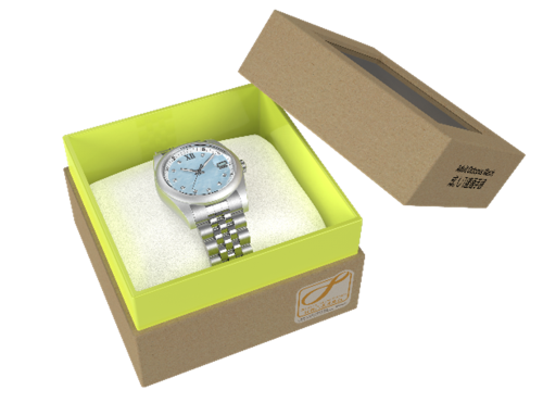taSukaru Adult Octopus Watch – blue MOP with crystals - Image 3