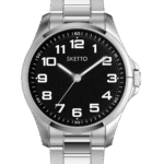 Adult  Stainless Steel Octopus Watch - Black/White