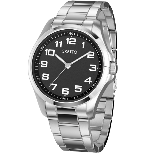 Adult  Stainless Steel Octopus Watch - Black/White - Image 2