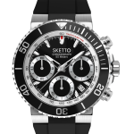 “BUCKLE TOUCH” Adult Stainless Steel Octopus Watch – Chrono Black