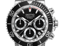 「由錶扣”嘟”」 SKETTO成人八達通手錶 – Chrono Black