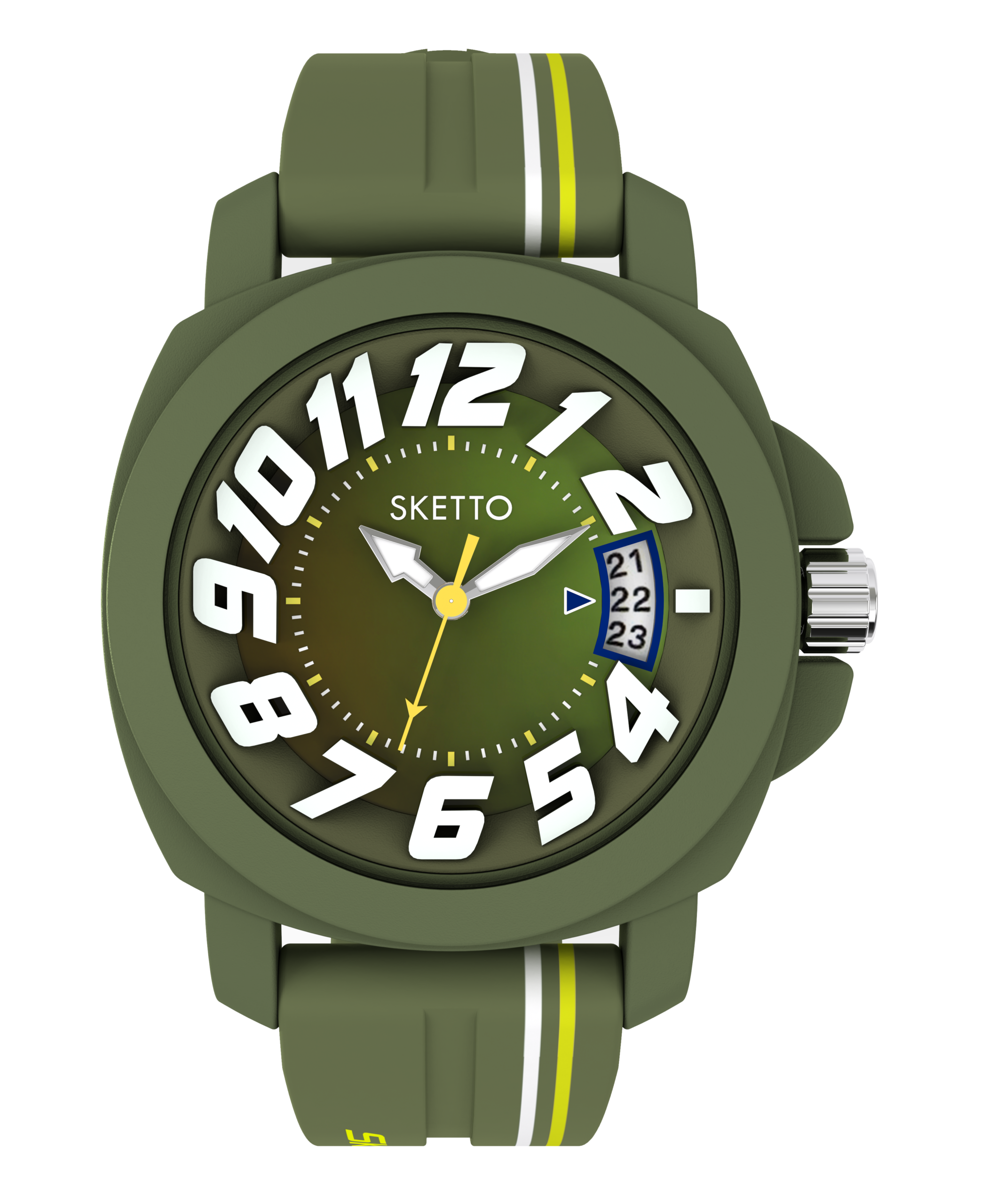 Sketto Child Octopus Watch - Teens Army Green