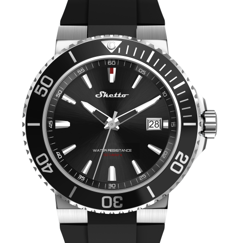"BUCKLE TOUCH" Adult Stainless Steel Octopus Watch - Black
